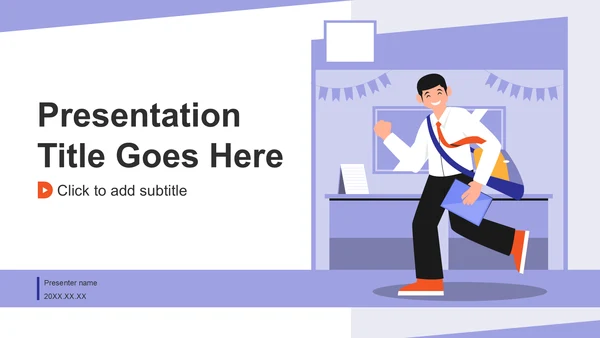 蓝色简约风大学生通用求职简历PPT主题