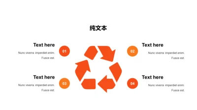 扁平PPT纯文本