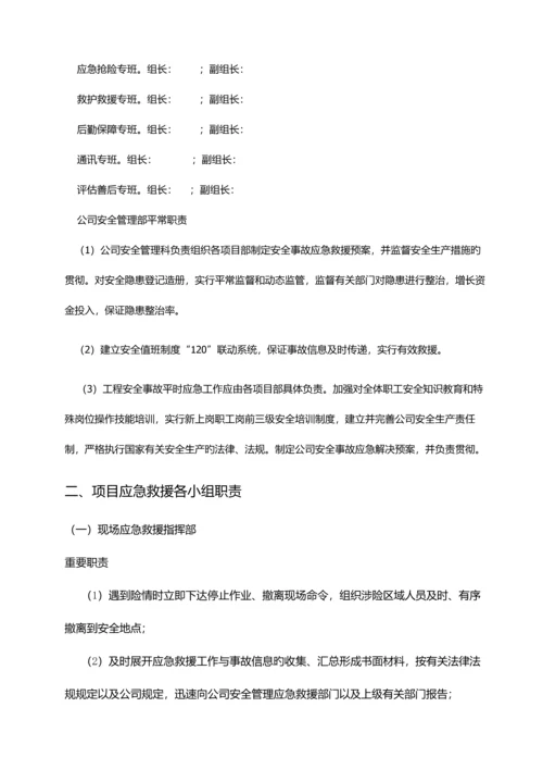 优质建筑企业五大伤害应急救援专题方案.docx