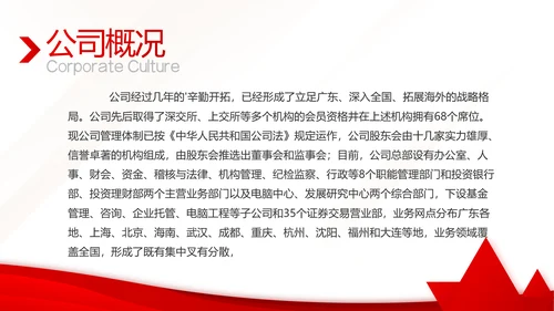 红色大气公司企业宣传简介介绍PPT动态模板