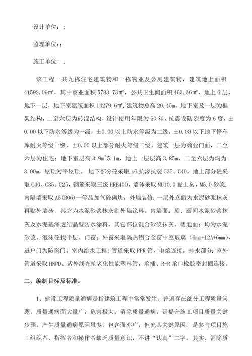 经典建筑综合重点工程质量通病防治标准措施.docx