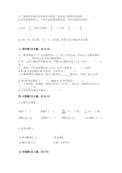 北京市崇文区六年级下册数学期末测试卷（word）.docx