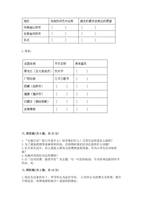 部编版四年级下册道德与法治《期末测试卷》精品（实用）.docx