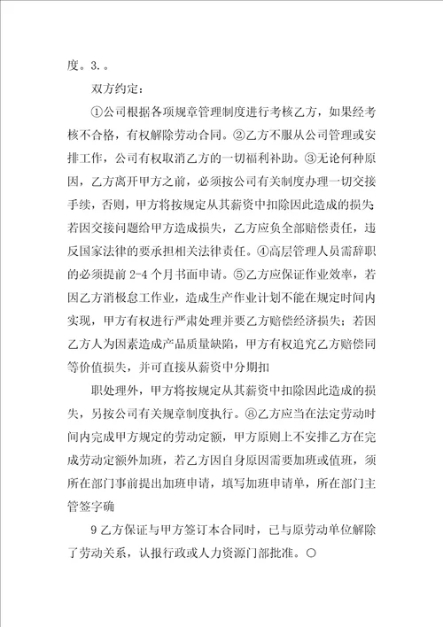 劳动合同中乙方的津贴补贴的发放标准和办法为怎样填写