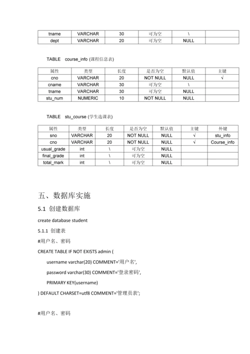 学生成绩管理数据库专业系统设计数据库实验大作业.docx