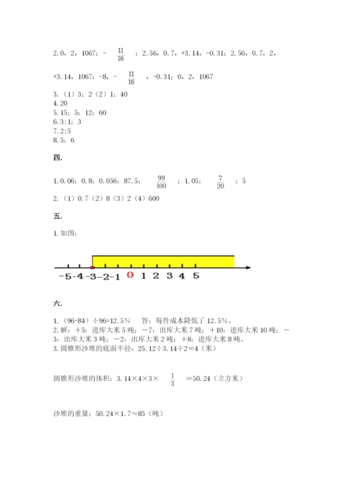 冀教版小升初数学模拟试题附答案（培优b卷）.docx