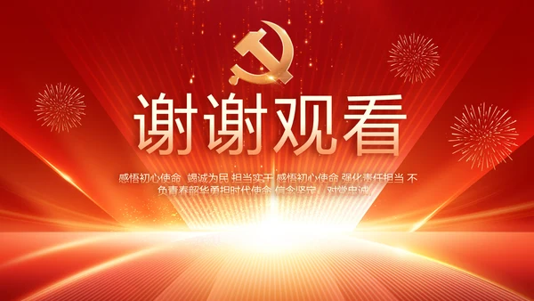 党支部党员大会工作总结汇报动态PPT