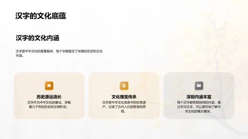 汉字知识讲解PPT模板