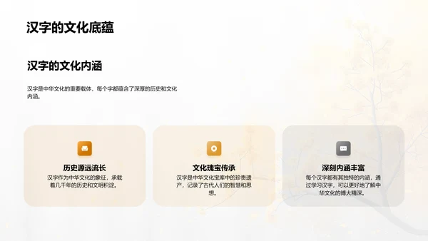 汉字知识讲解PPT模板