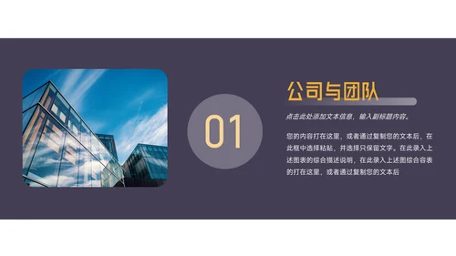 黄紫企业实用商业计划书PPT模板