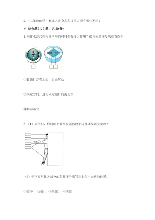 教科版小学科学二年级下册期末测试卷及参考答案【研优卷】.docx