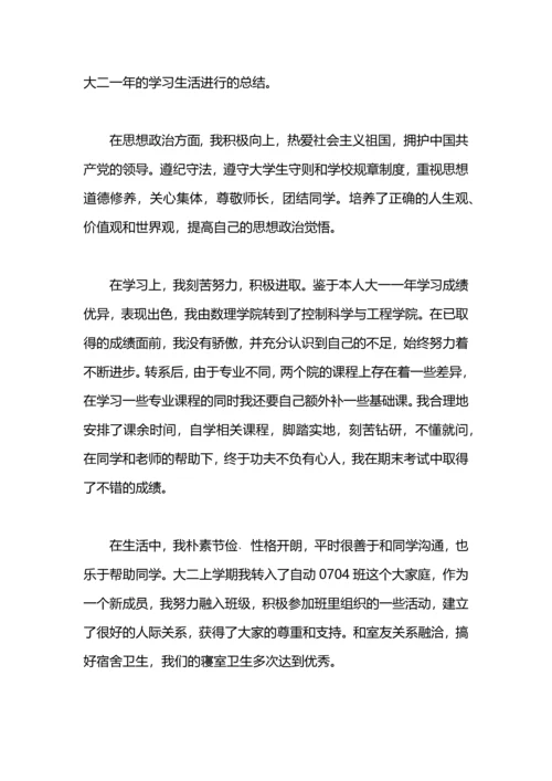 获得奖学金个人总结.docx