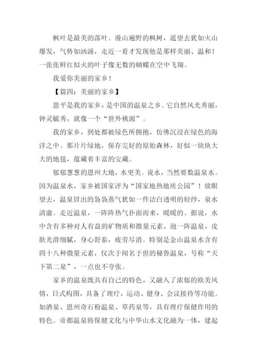 美丽的家乡作文800字.docx