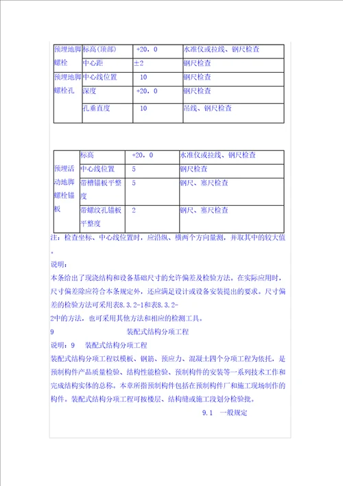 混凝土结构工程施工质量验收规范二