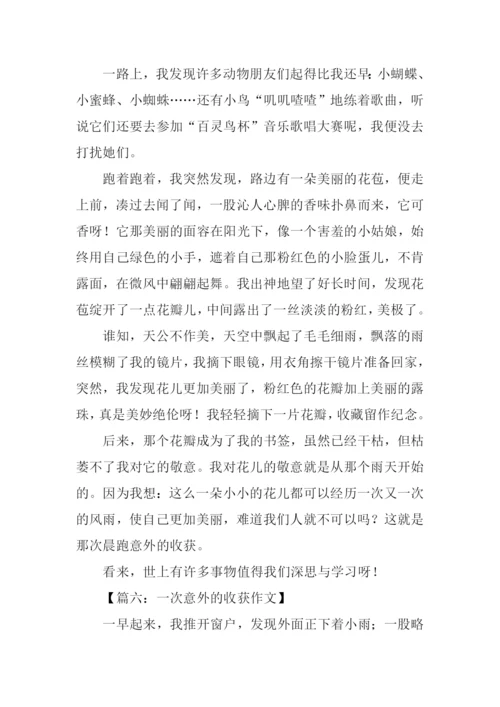 一次意外的收获作文.docx