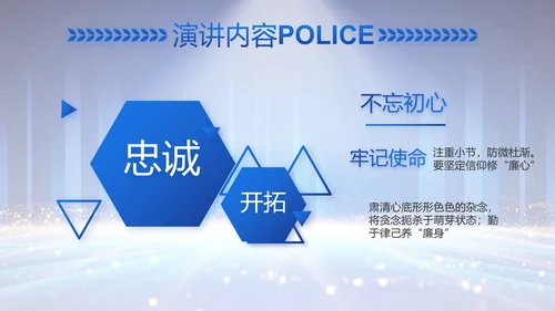 公安局党员大会工作总结动态PPT