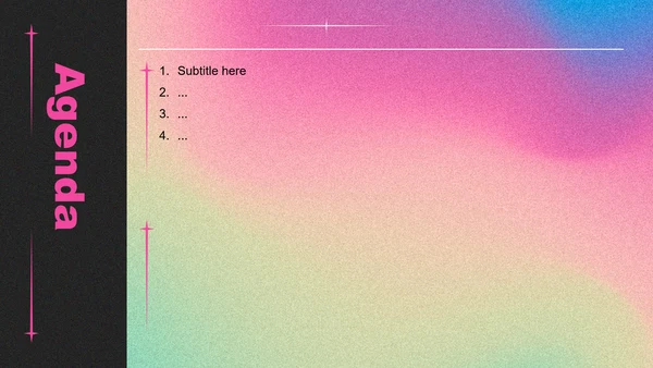 炫彩极简风灵感创意通用主题