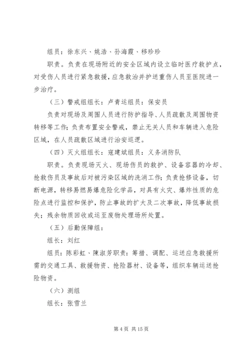 重特大危险化学品泄漏事故应急处理预案 (3).docx