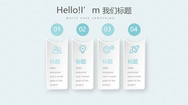 蓝色护士述职报告动态PPT模板