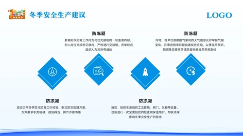 蓝色简约冬季安全生产主题学习活动PPT模板宣传PPT动态PPT
