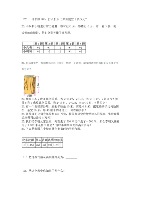 六年级小升初数学应用题50道（易错题）.docx