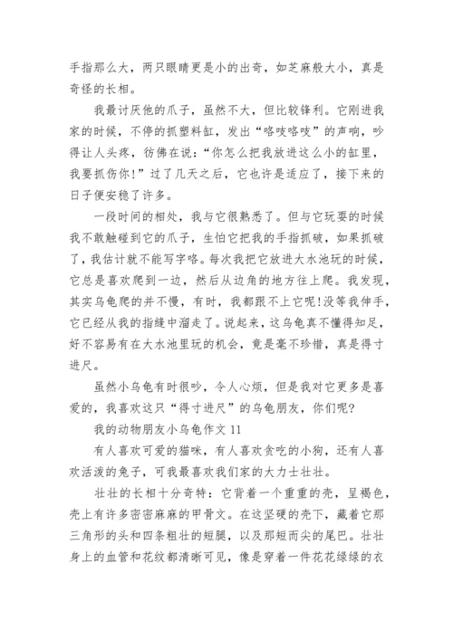 我的动物朋友小乌龟作文.docx