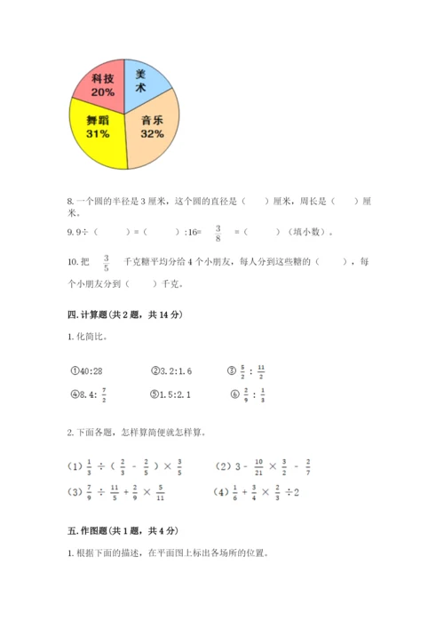 2022年人教版六年级上册数学期末测试卷（夺冠）word版.docx