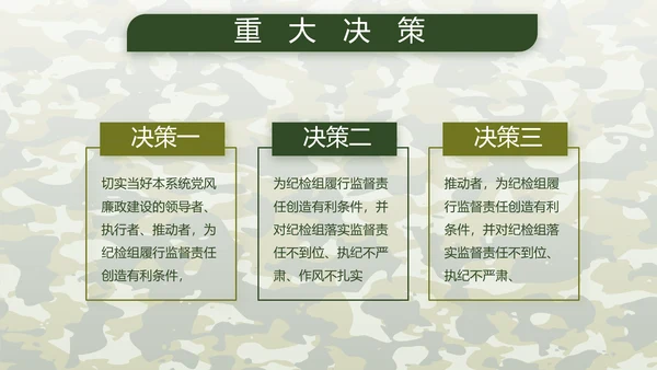 迷彩风八一建军节总结动态PPT模板