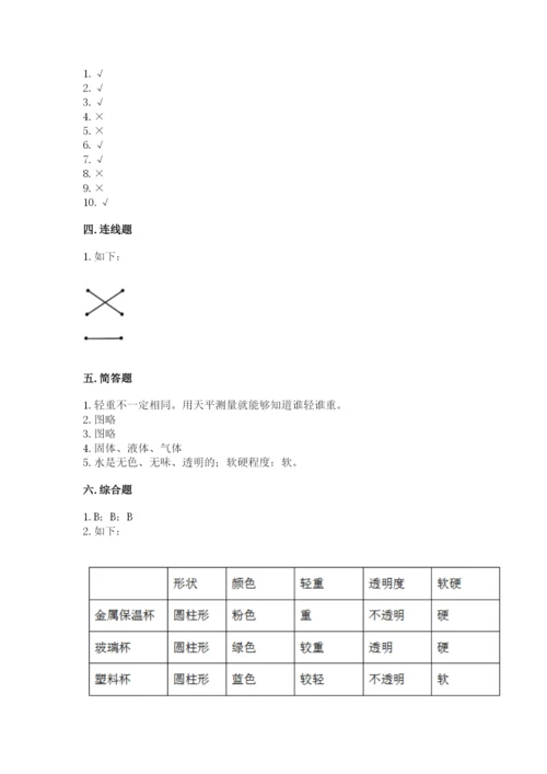 教科版一年级下册科学期末测试卷附答案（满分必刷）.docx