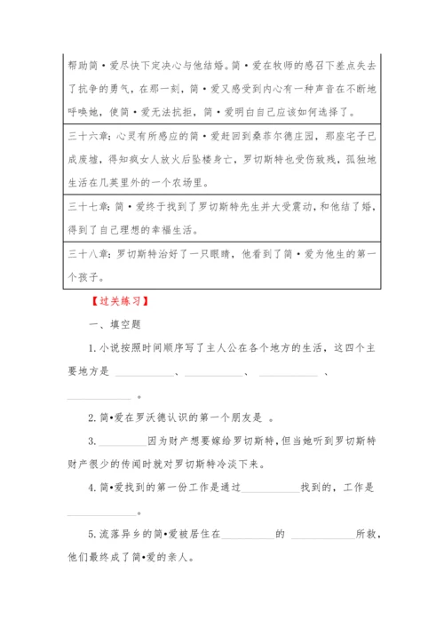 九年级下册语文必读名著《简爱》阅读计划.docx