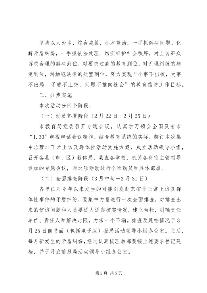 预防非正常上访工作方案 (4).docx