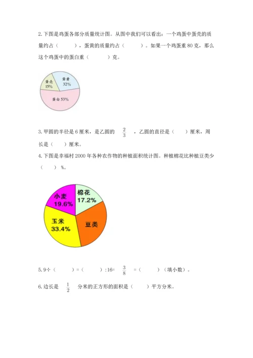 小学数学六年级上册期末测试卷含答案【黄金题型】.docx