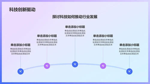 蓝色科技风探索未来PPT模板