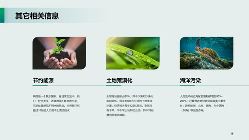 绿色现代商务世界环境日主题培训课件PPT