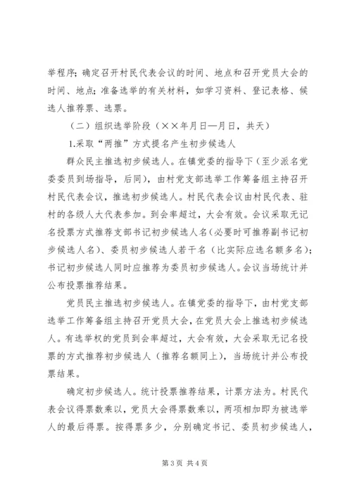 镇村党支部换届选举工作实施方案 (4).docx
