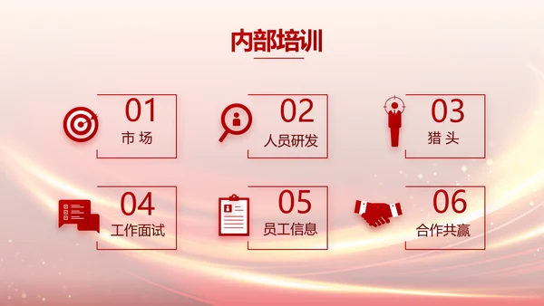 红色业务启动大会战略合作策划PPT