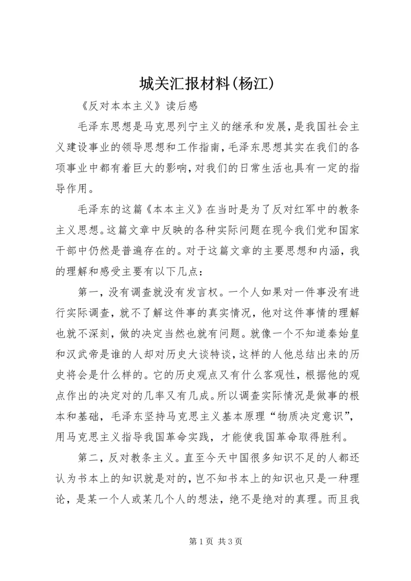 城关汇报材料(杨江) (3).docx