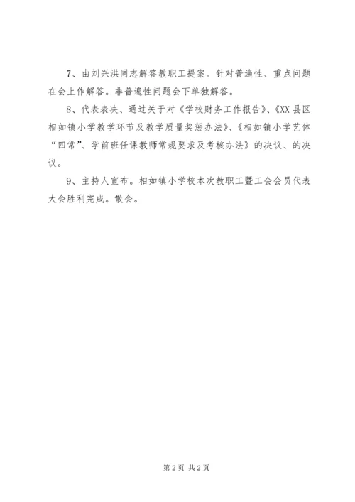 教职工代表大会会议记录.docx