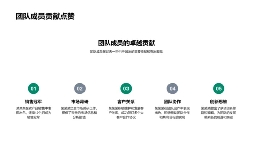 农产品销售总结PPT模板