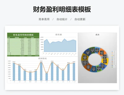 财务盈利明细表模板