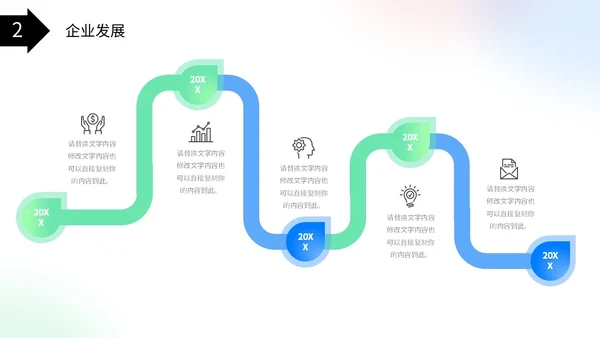 弥散风蓝绿色渐变企业公司简介产品介绍投融资PPT公司介绍