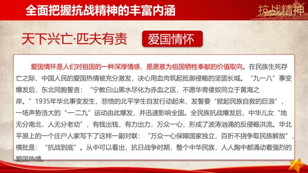 大力弘扬新时代抗战精神ppt模板