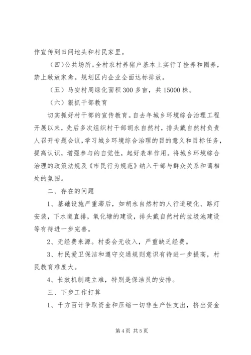 乡镇环境整治工作自查报告.docx