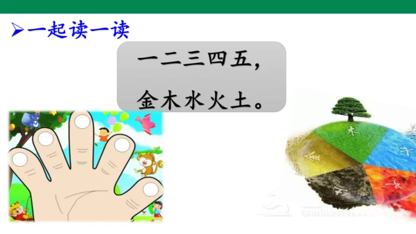 识字2  金木水火土  课件