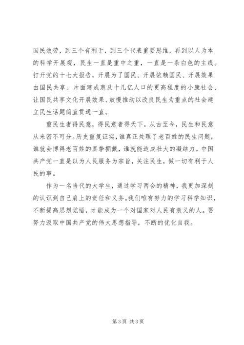 学习两会精神思想汇报 (4).docx