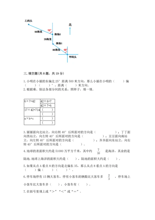 人教版六年级上册数学期中测试卷含答案（精练）.docx