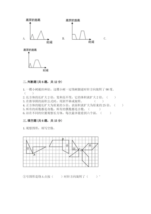 人教版五年级下册数学期末卷含完整答案（易错题）.docx