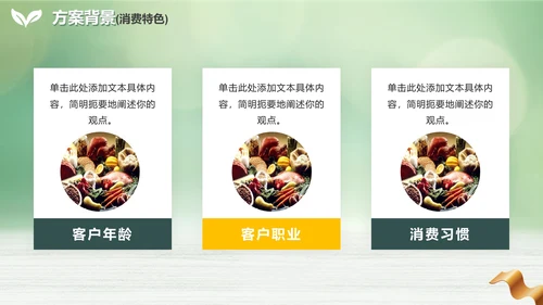 绿色渐变极简轻食新品上市方案PPT模板