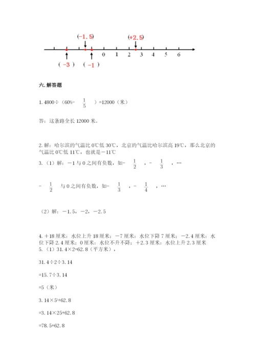 冀教版六年级下册期末真题卷附完整答案【必刷】.docx