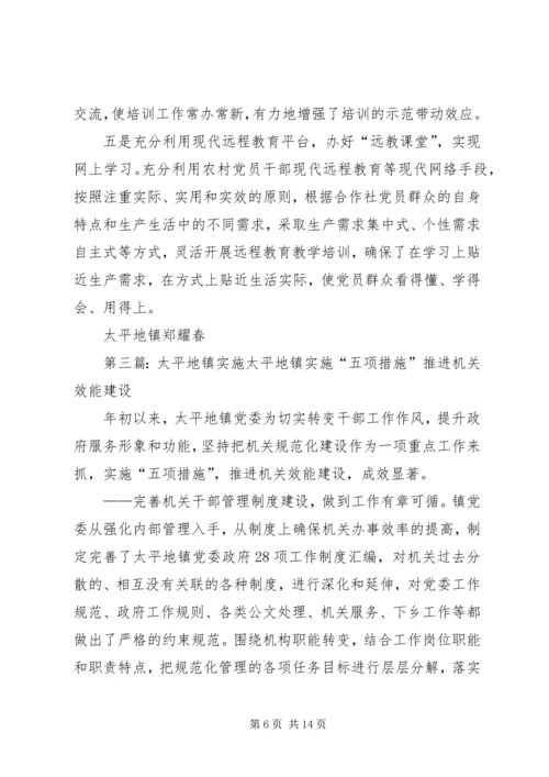 太平地镇计生办行风评议汇报材料.docx